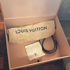 Louis Vuitton purse box and bag